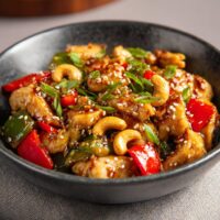 Asiatische Hähnchenbrust mit Cashewkernen