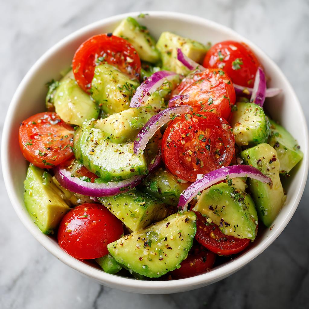 salat med avocado - detail 1