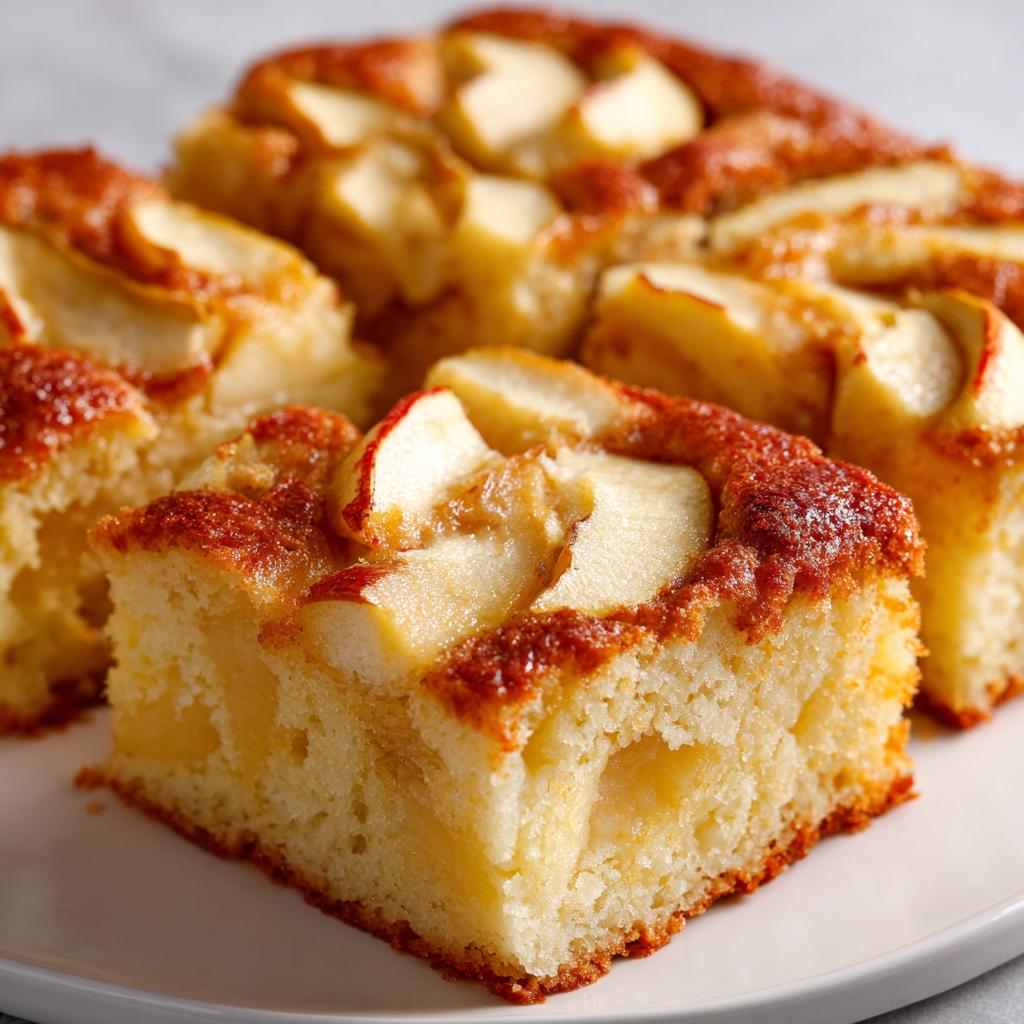 Blechkuchen mit Äpfeln und Pudding - detail 1