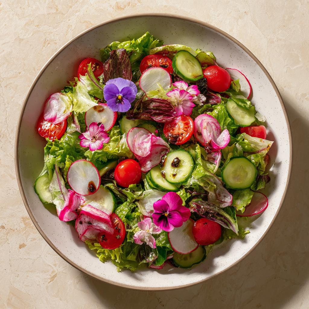 Blumiger Bunter Salat