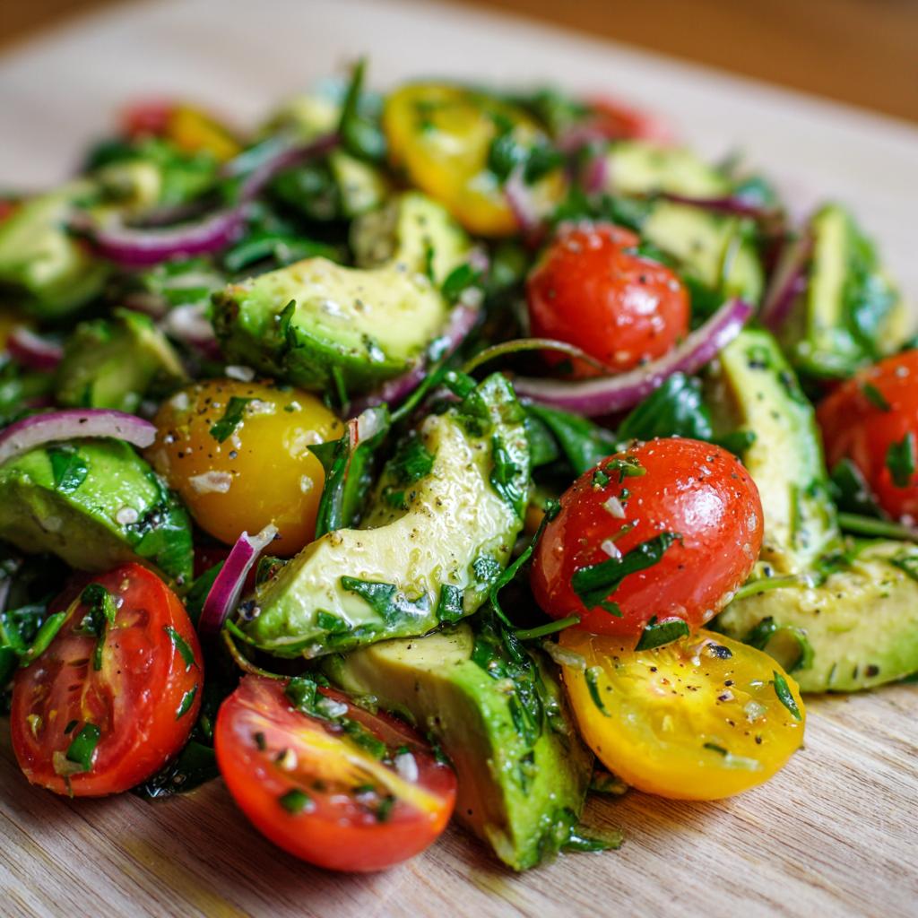 Bärlauch-Avocado-Salat - detail 1