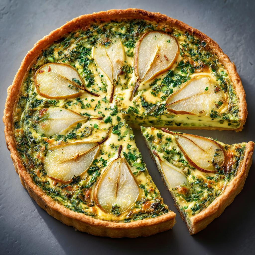 Bärlauch-Birnen-Tarte - detail 1