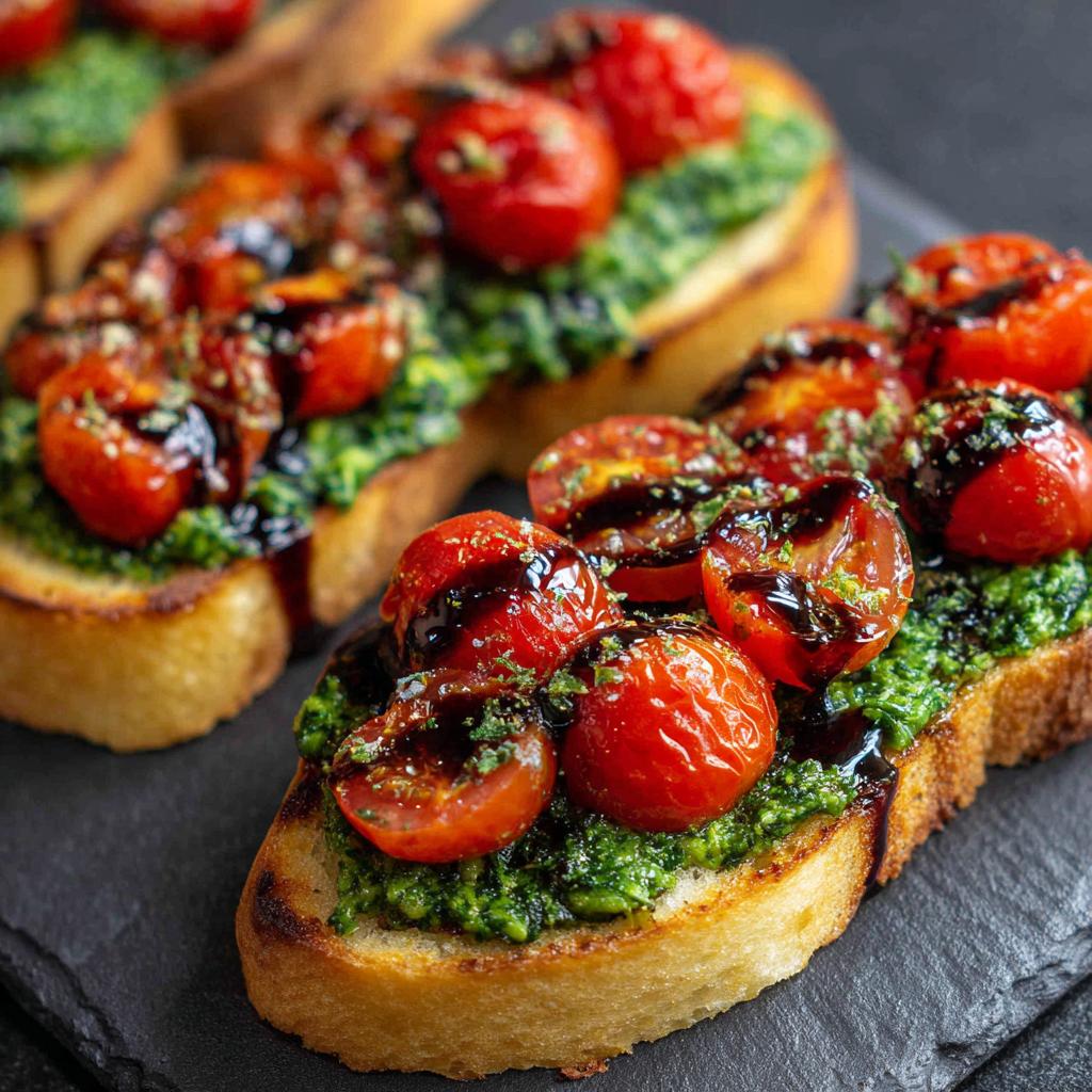 Bärlauch-Bruschetta - detail 1