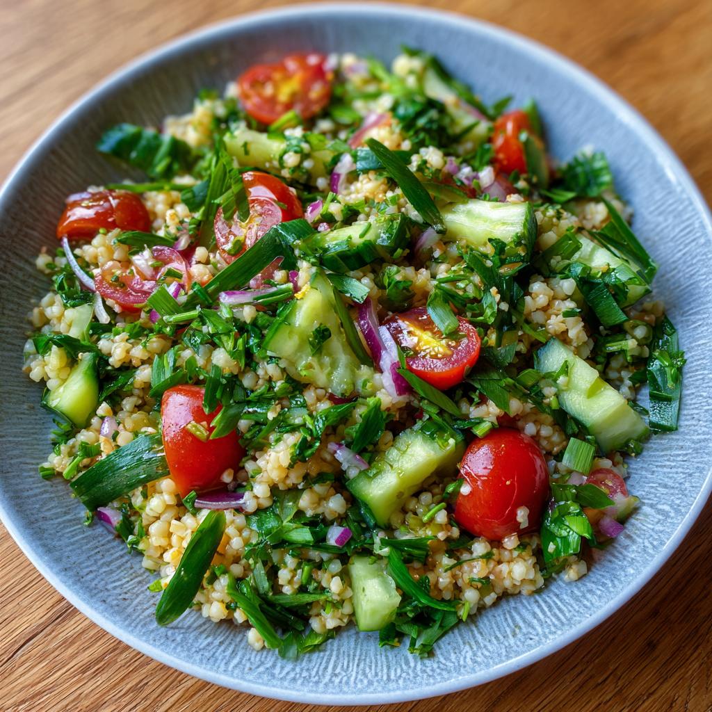 Bärlauch-Bulgursalat
