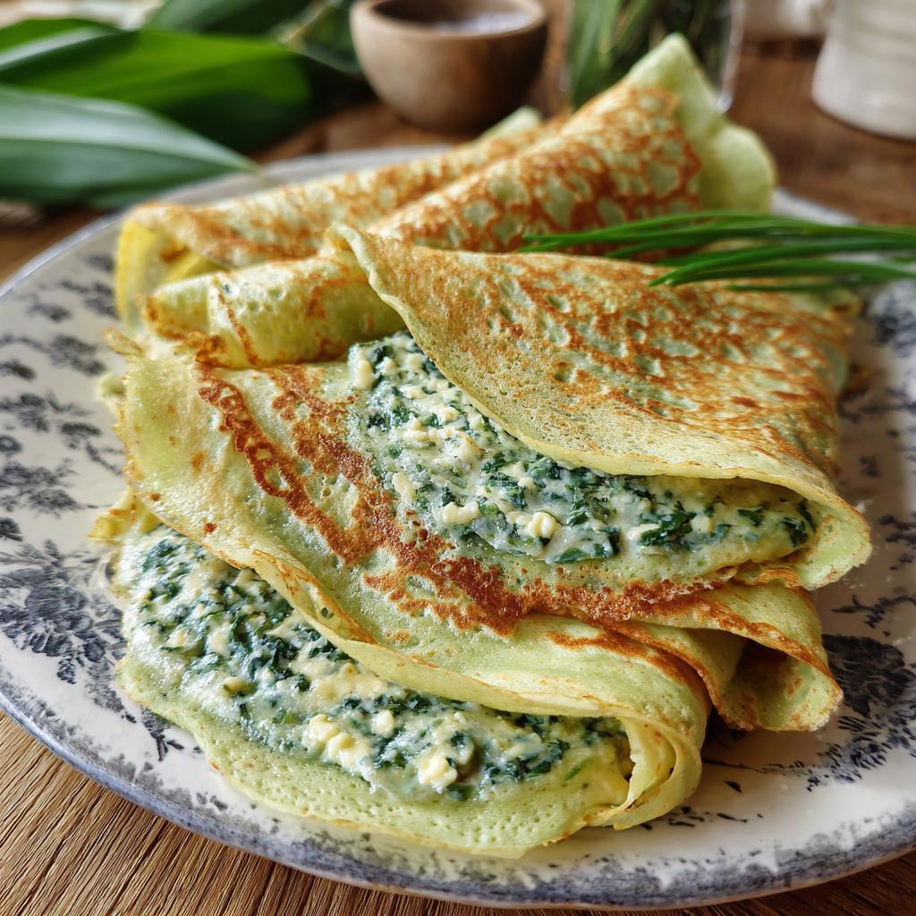 Bärlauch-Crêpes