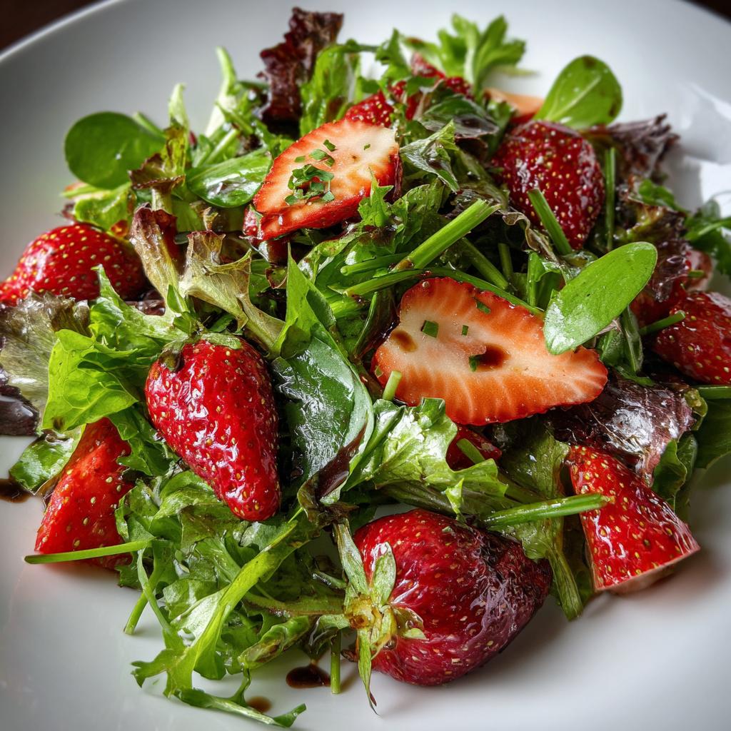 Bärlauch-Erdbeer-Salat