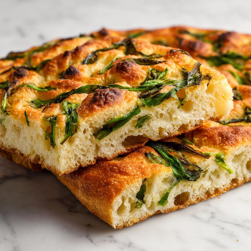 Bärlauch-Focaccia - detail 1