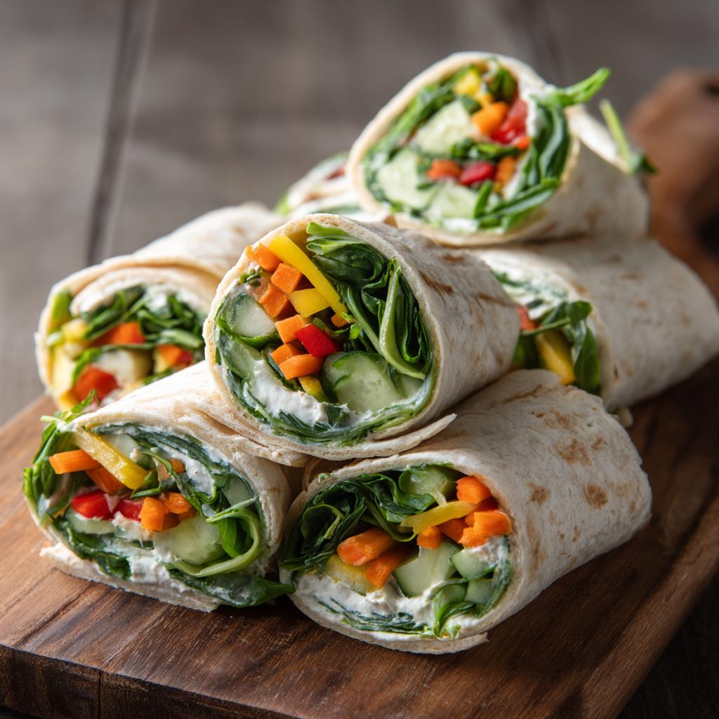 Bärlauch-Gemüse-Wraps - detail 1