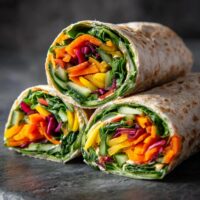 Bärlauch-Gemüse-Wraps