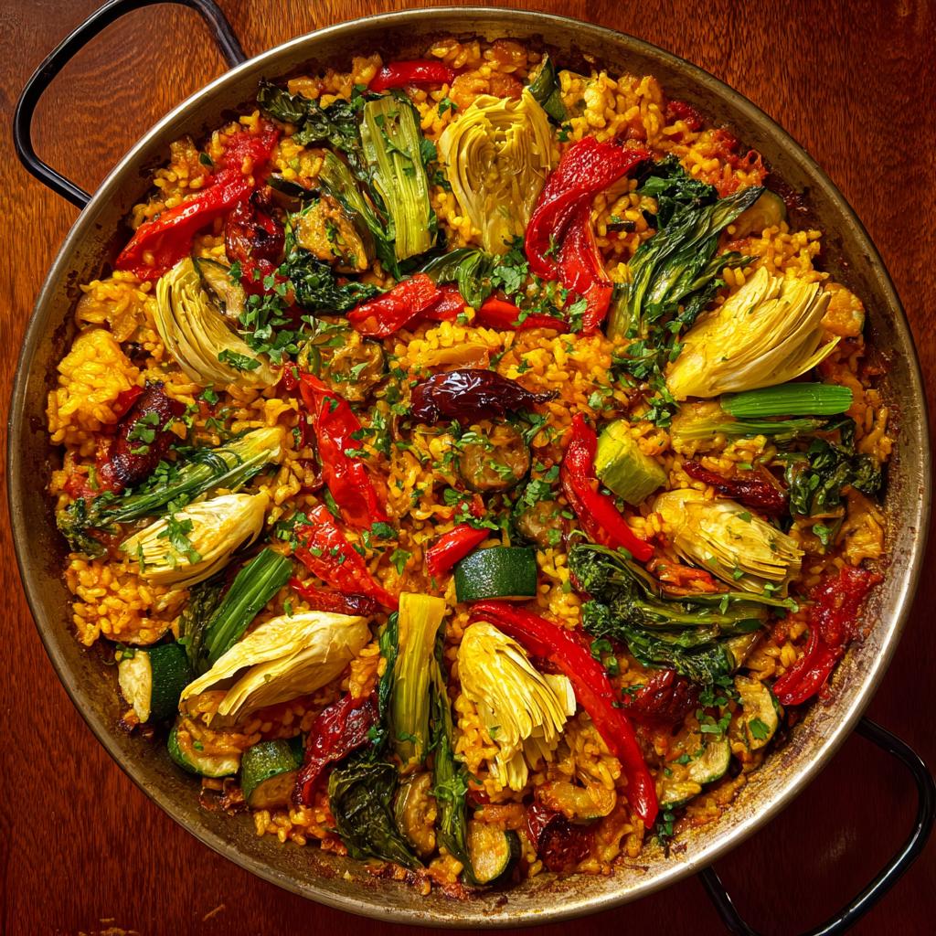 Bärlauch-Gemüsepaella - detail 1