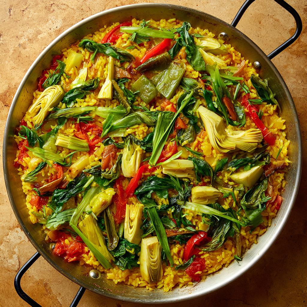 Bärlauch-Gemüsepaella