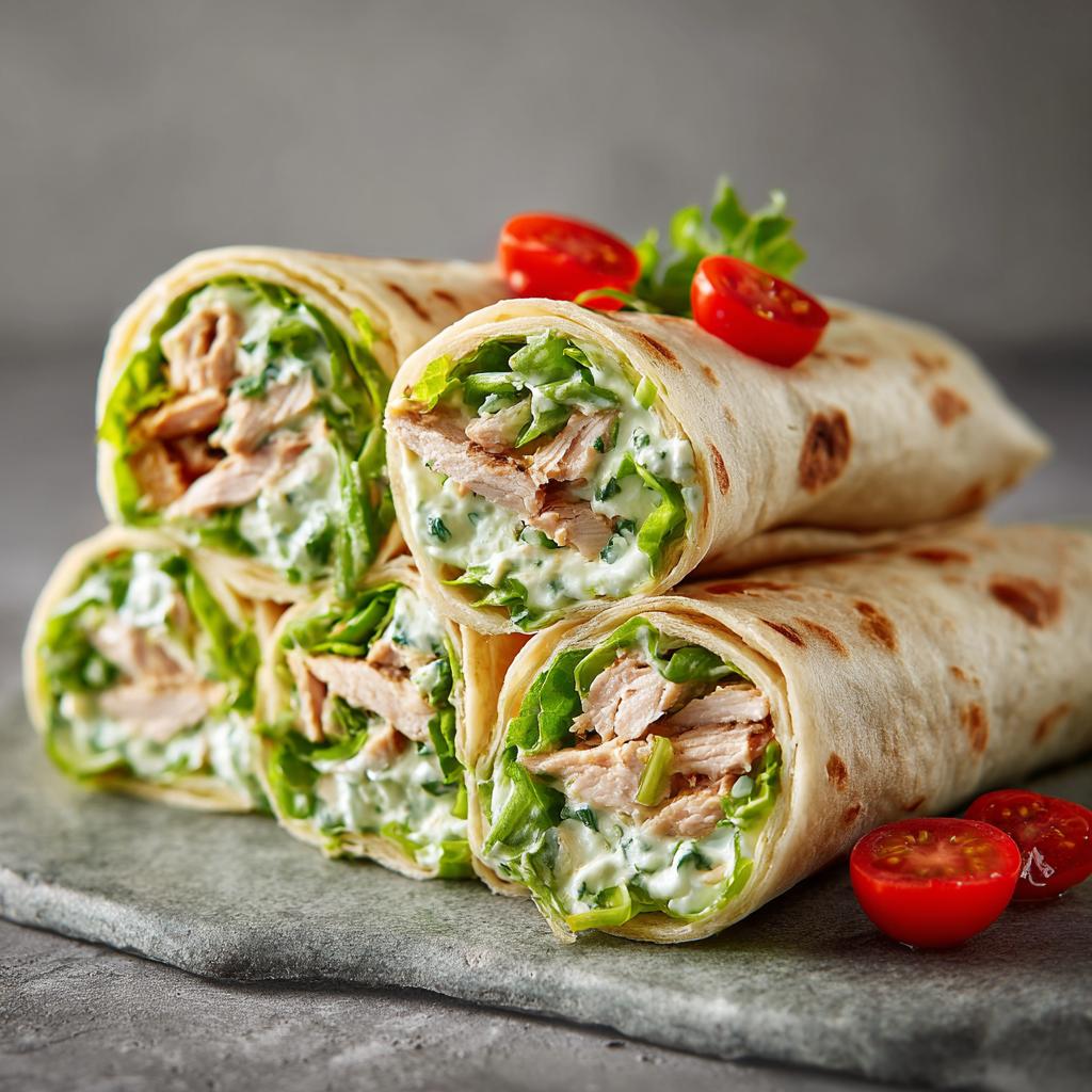 Bärlauch-Hähnchen-Wraps