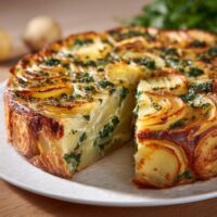 Bärlauch-Kartoffelauflauf