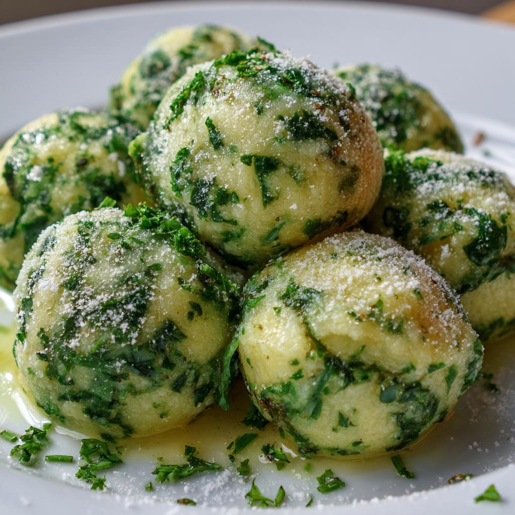 Bärlauch-Kartoffelklöße