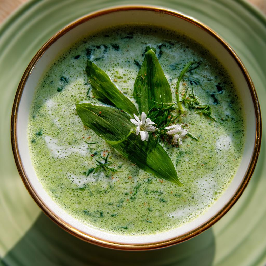 Bärlauch-Kartoffelsuppe - detail 1