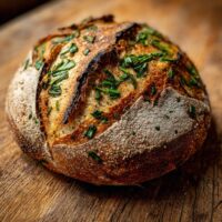 Bärlauch-Knoblauchbrot