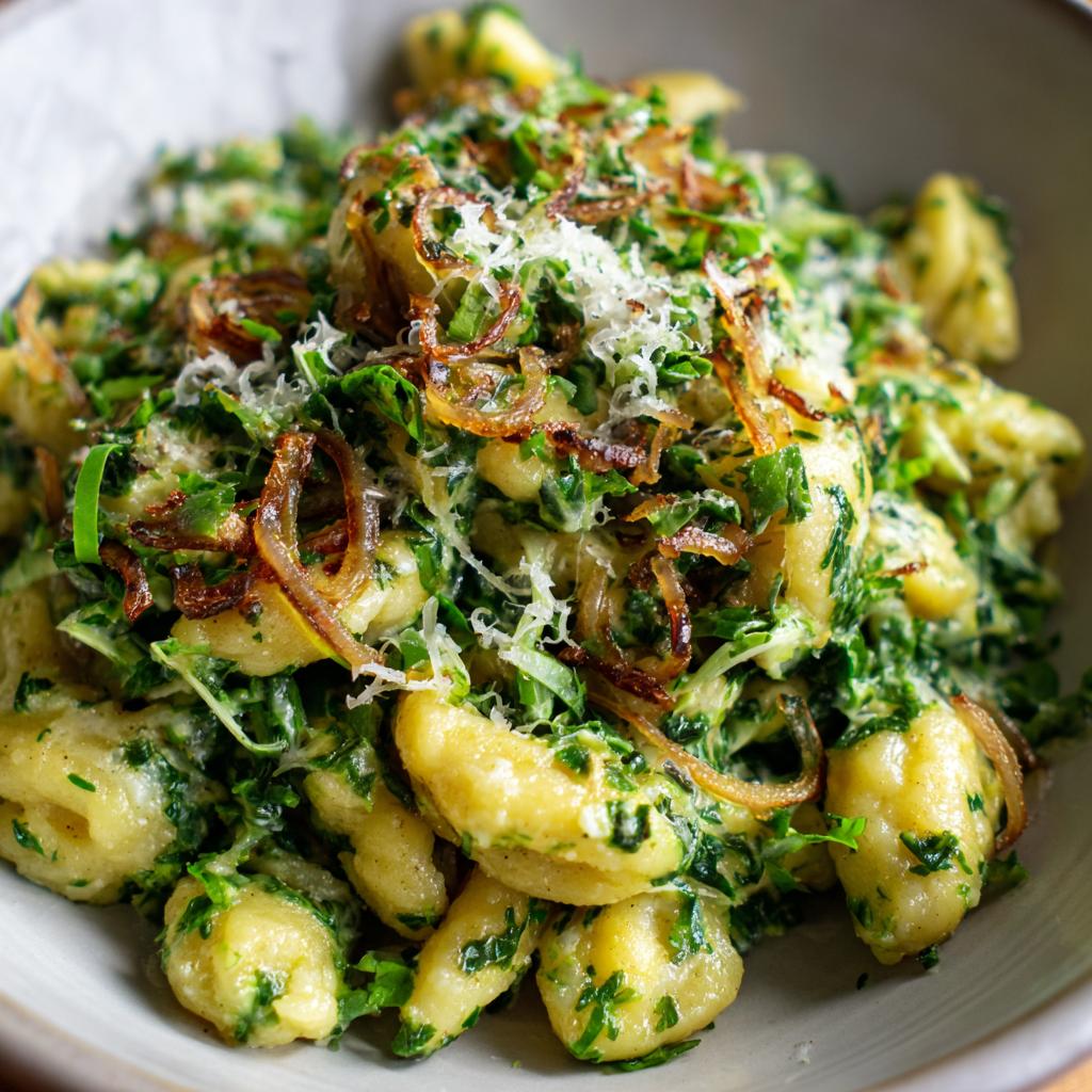 Bärlauch-Käsespätzle - detail 1