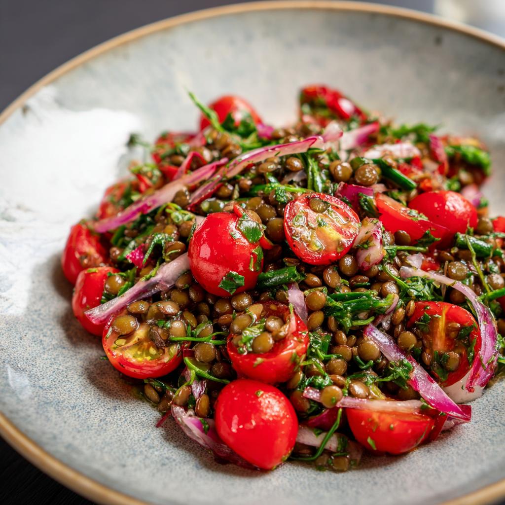 Bärlauch-Linsen-Salat
