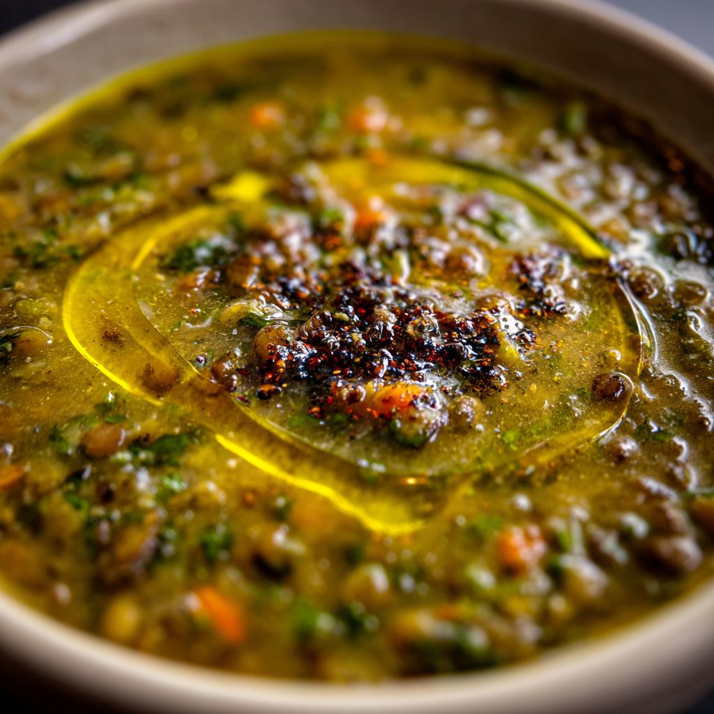 Bärlauch-Linsensuppe - detail 1