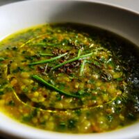 Bärlauch-Linsensuppe