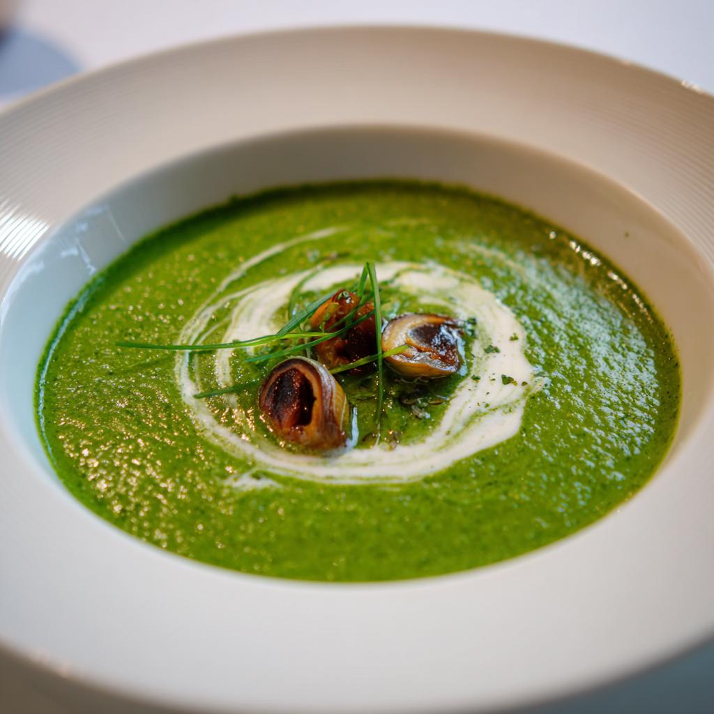 Bärlauch-Maronensuppe - detail 1