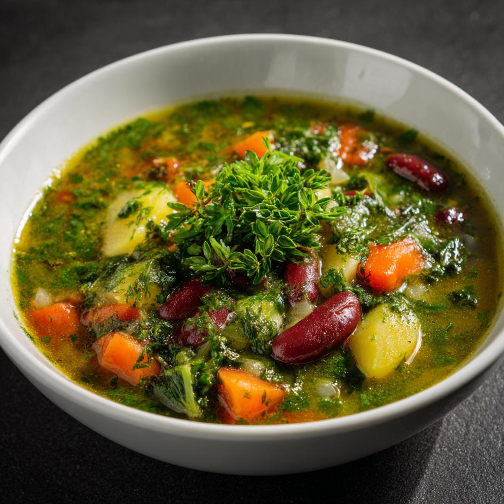 Bärlauch-Minestrone mit Bohnen - detail 1