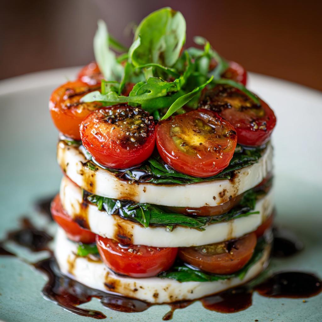 Bärlauch-Mozzarella-Türmchen - detail 1