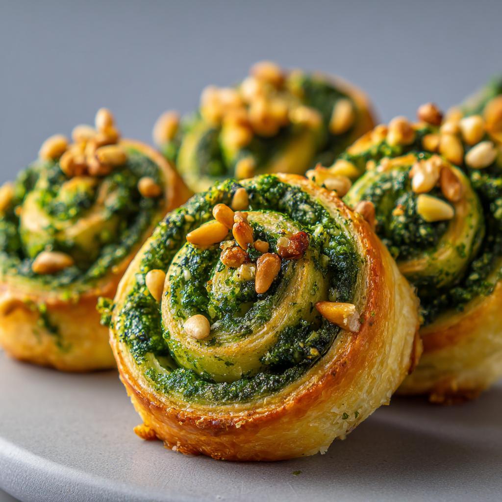 Bärlauch-Pesto-Schnecken - detail 1