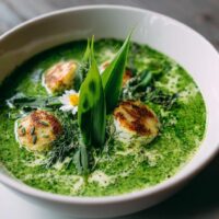 Bärlauch-Pfannkuchensuppe