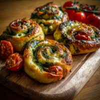 Bärlauch-Pizzaschnecken