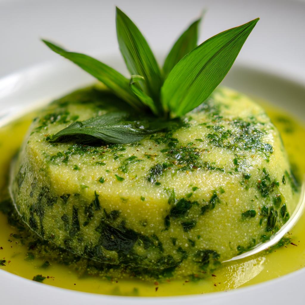 Bärlauch-Polenta - detail 1