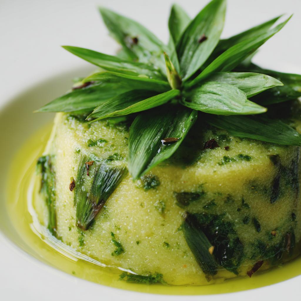 Bärlauch-Polenta