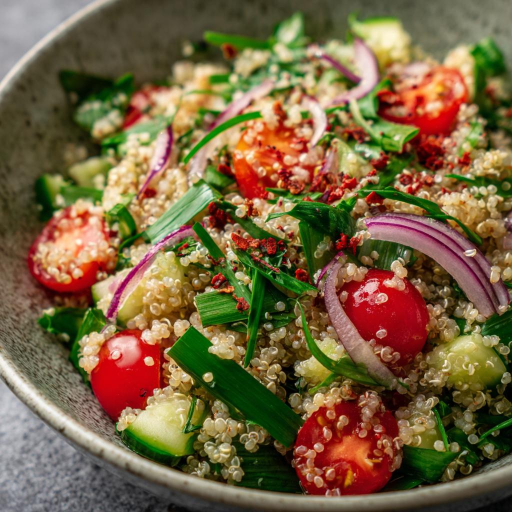 Bärlauch Quinoa Salat - detail 1