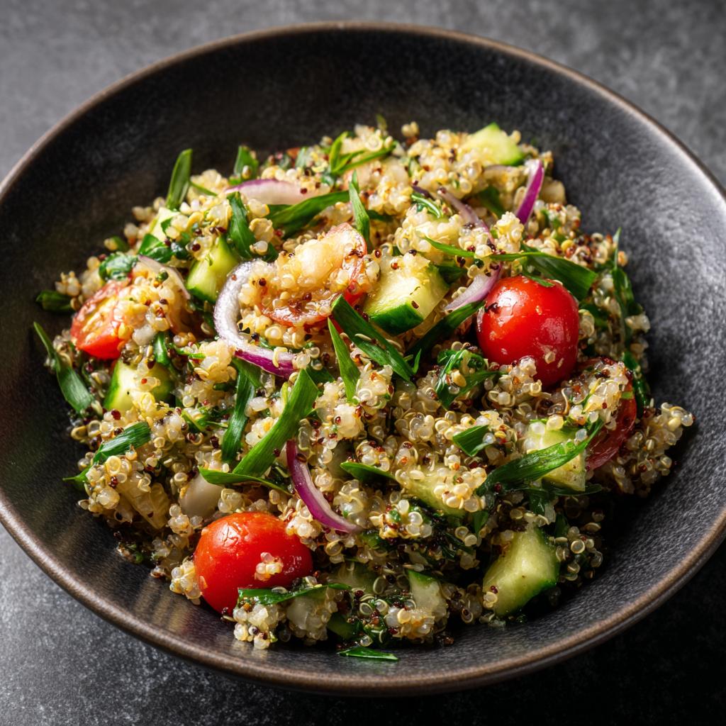 Bärlauch Quinoa Salat