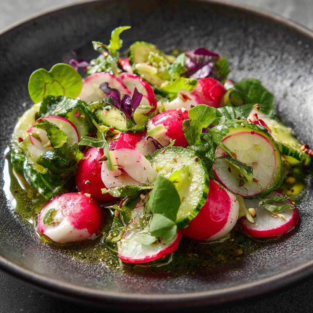 Bärlauch-Radieschensalat