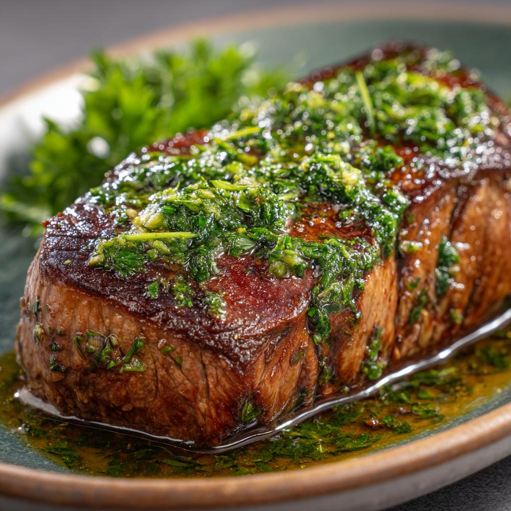 Bärlauch-Rindersteak