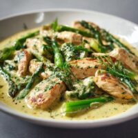 Bärlauch-Sahnegeschnetzeltes