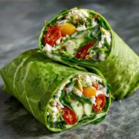 Bärlauch Salat Wraps