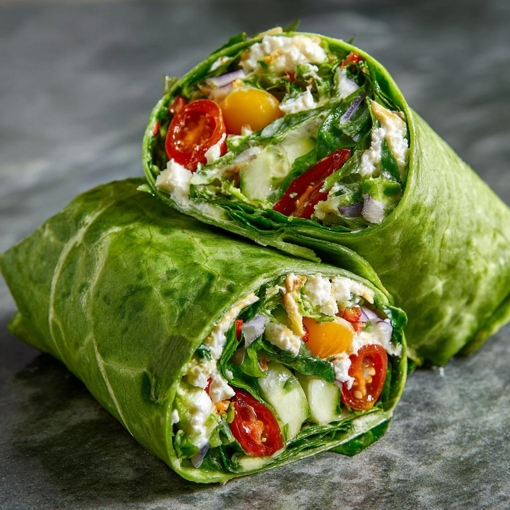 Bärlauch Salat Wraps