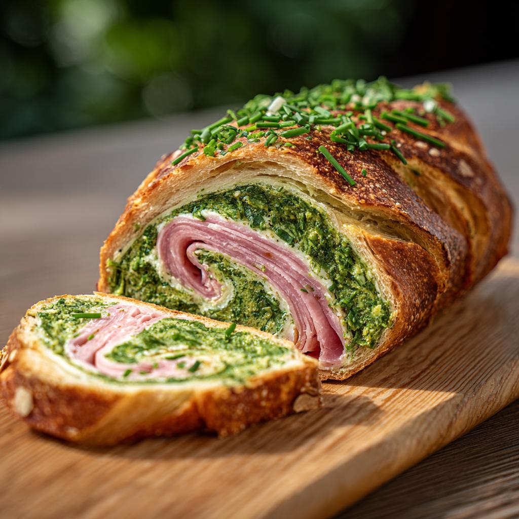 Bärlauch-Schinkenbrot - detail 1