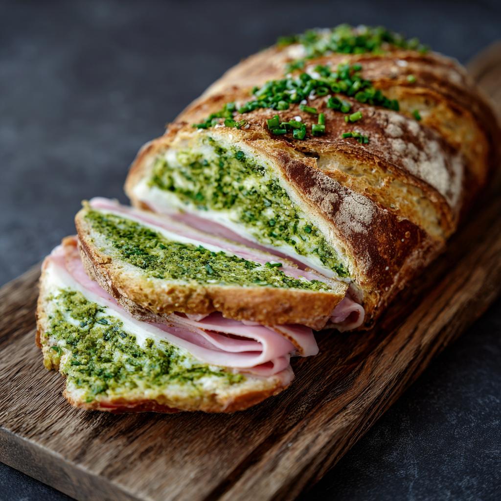 Bärlauch-Schinkenbrot