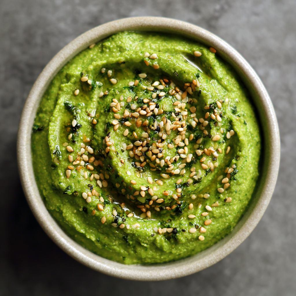 Bärlauch-Sesam-Hummus - detail 1