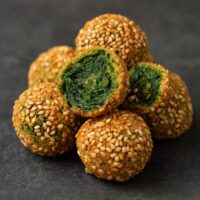 Bärlauch-Sesambällchen