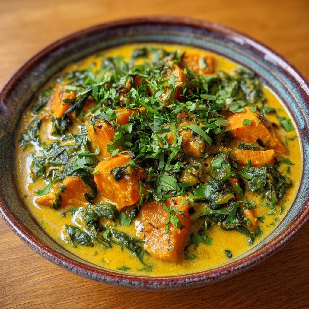 Bärlauch-Süßkartoffelcurry