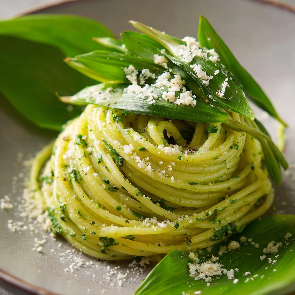 Bärlauch-Spaghetti - detail 1