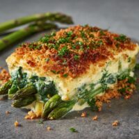 Bärlauch-Spargelauflauf