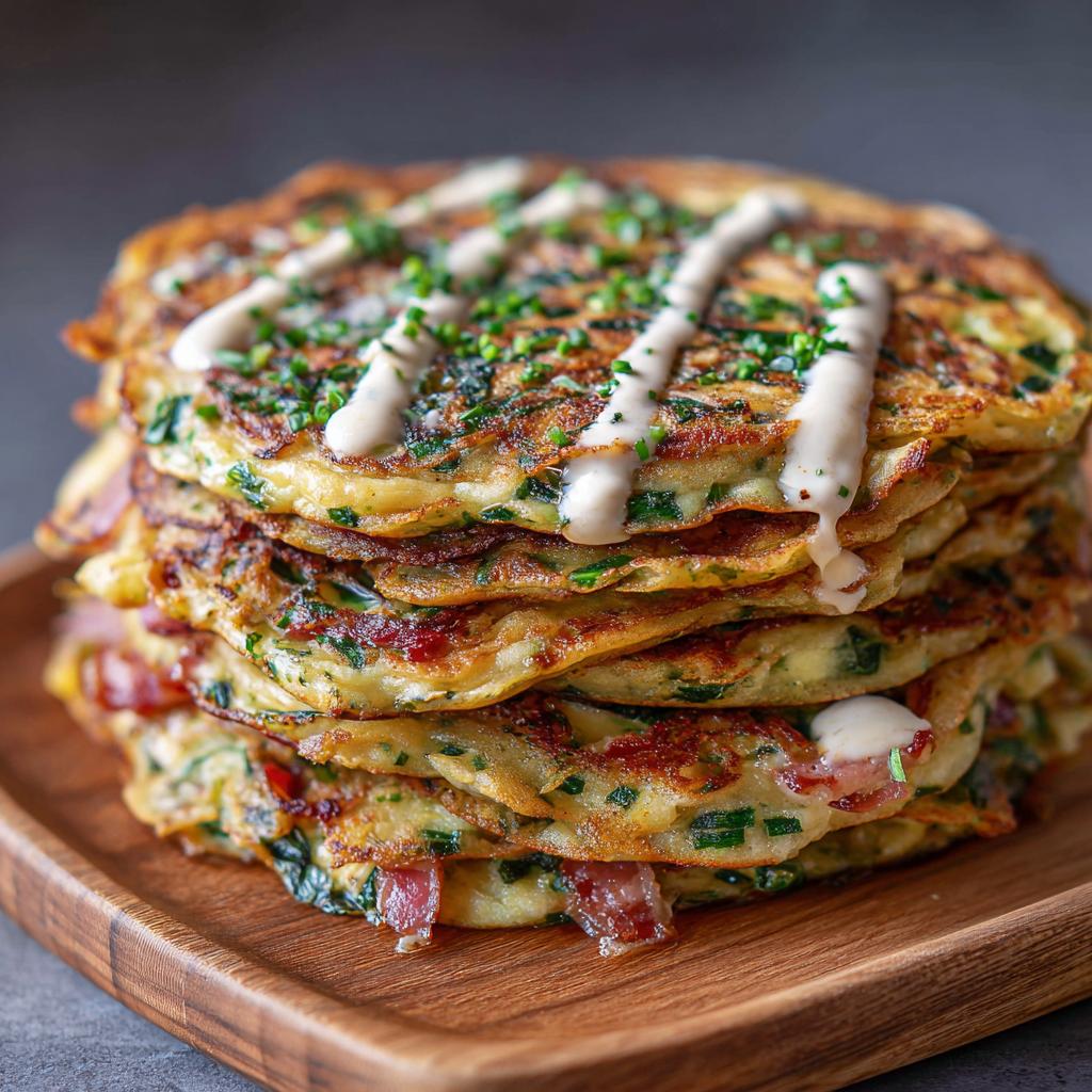 Bärlauch-Speck-Pfannkuchen - detail 1