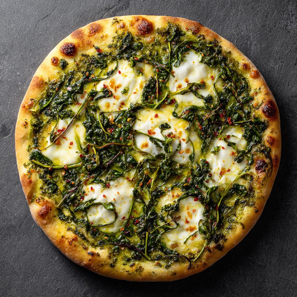 Bärlauch-Spinat-Pizza - detail 1