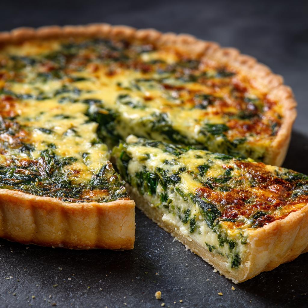 Bärlauch-Spinat-Quiche - detail 1