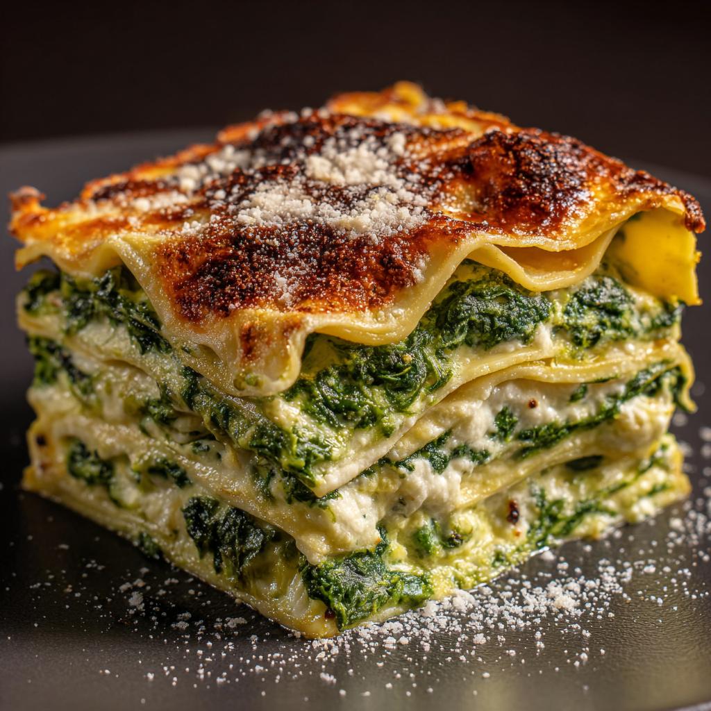 Bärlauch-Spinatlasagne - detail 1